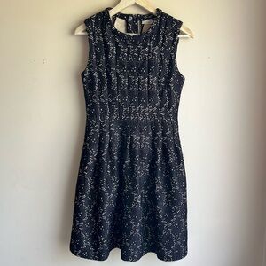 ANTHRO’S HAZEL Black Fit and Flare Sleeveless Dress